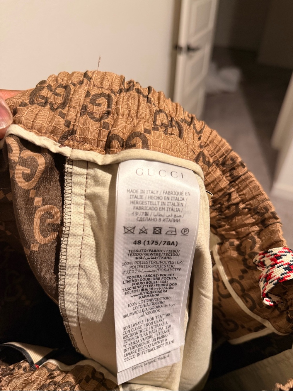 Gucci Brown GG Monogram Shorts - Picture 4 of 5